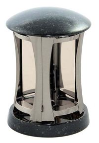 Granitinė moderni žvakidė (juodas auksas)