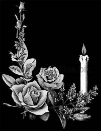 Rožės su žvakė 22
